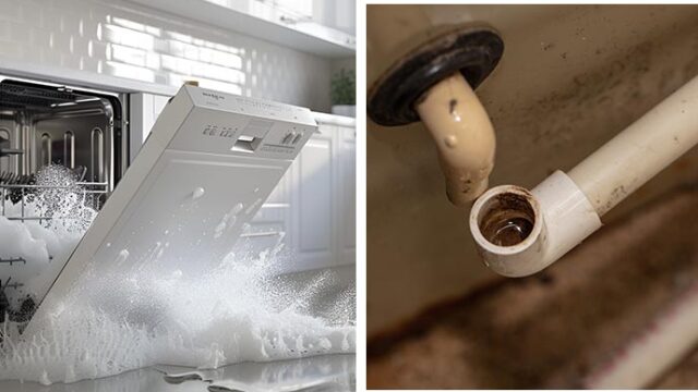 collage-of-dishwasher-and-ac-drain-overflow